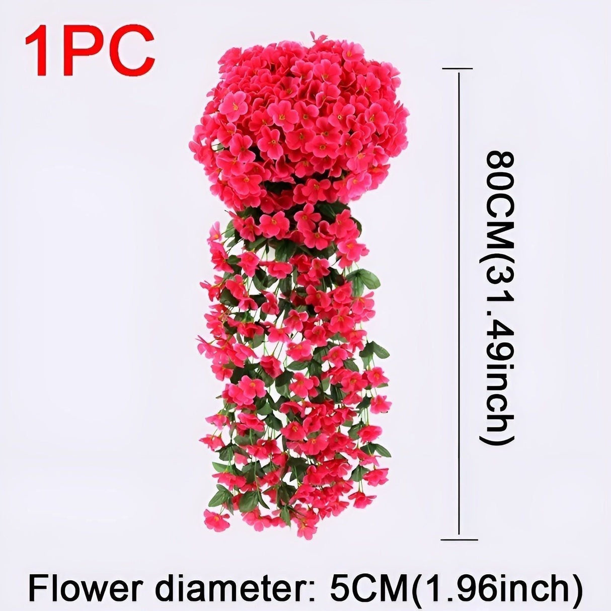 GardenBlossom Decor - Konstgjord blomma hängande korg för dekoration Carvallo