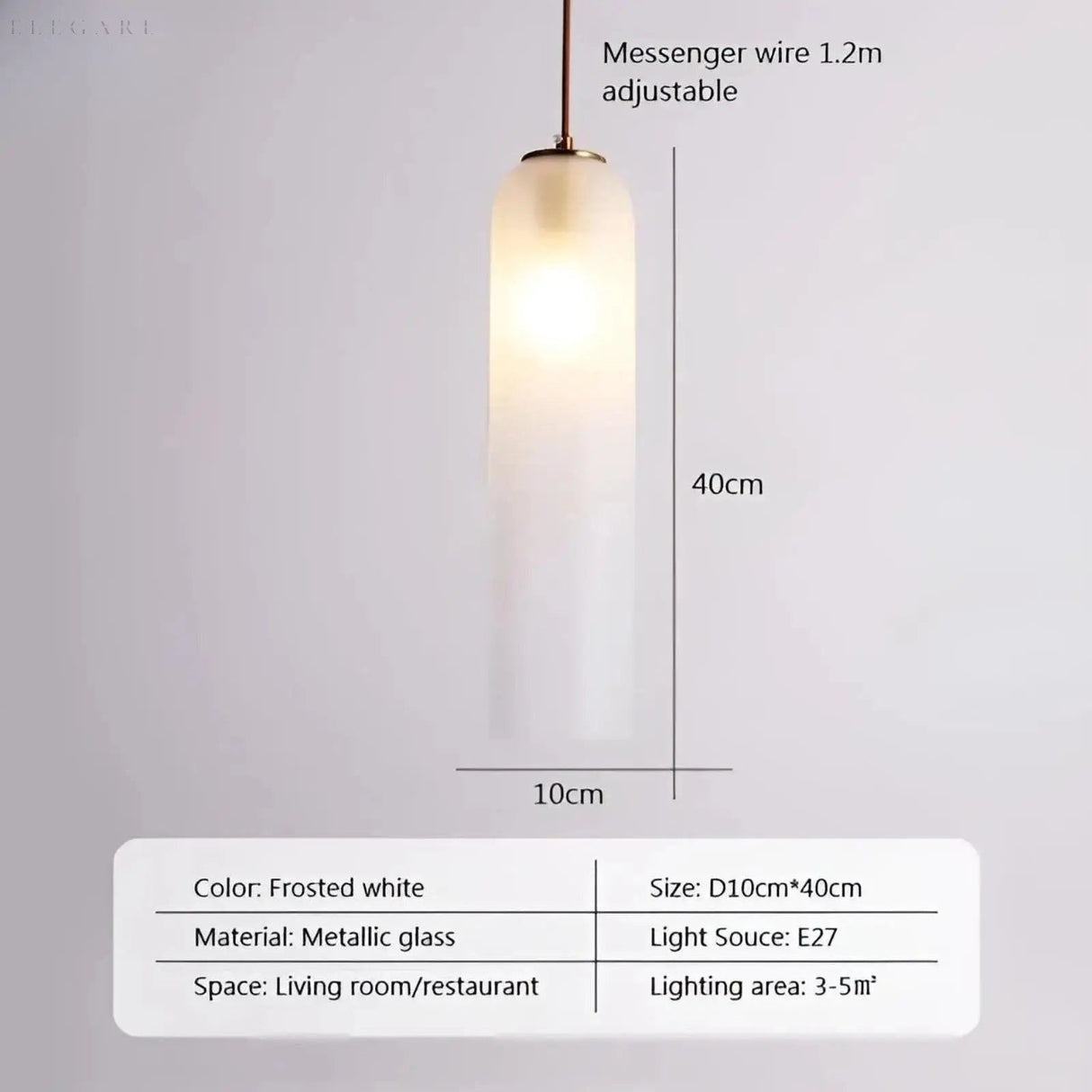 GlassBliss Lampa - Nordic Iron Glass LED Vägglampa Carvallo