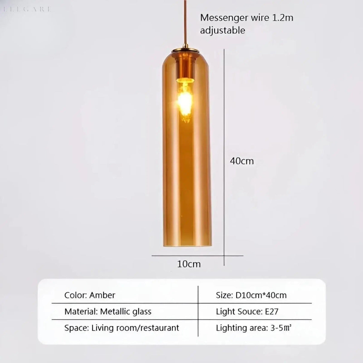 GlassBliss Lampa - Nordic Iron Glass LED Vägglampa Carvallo