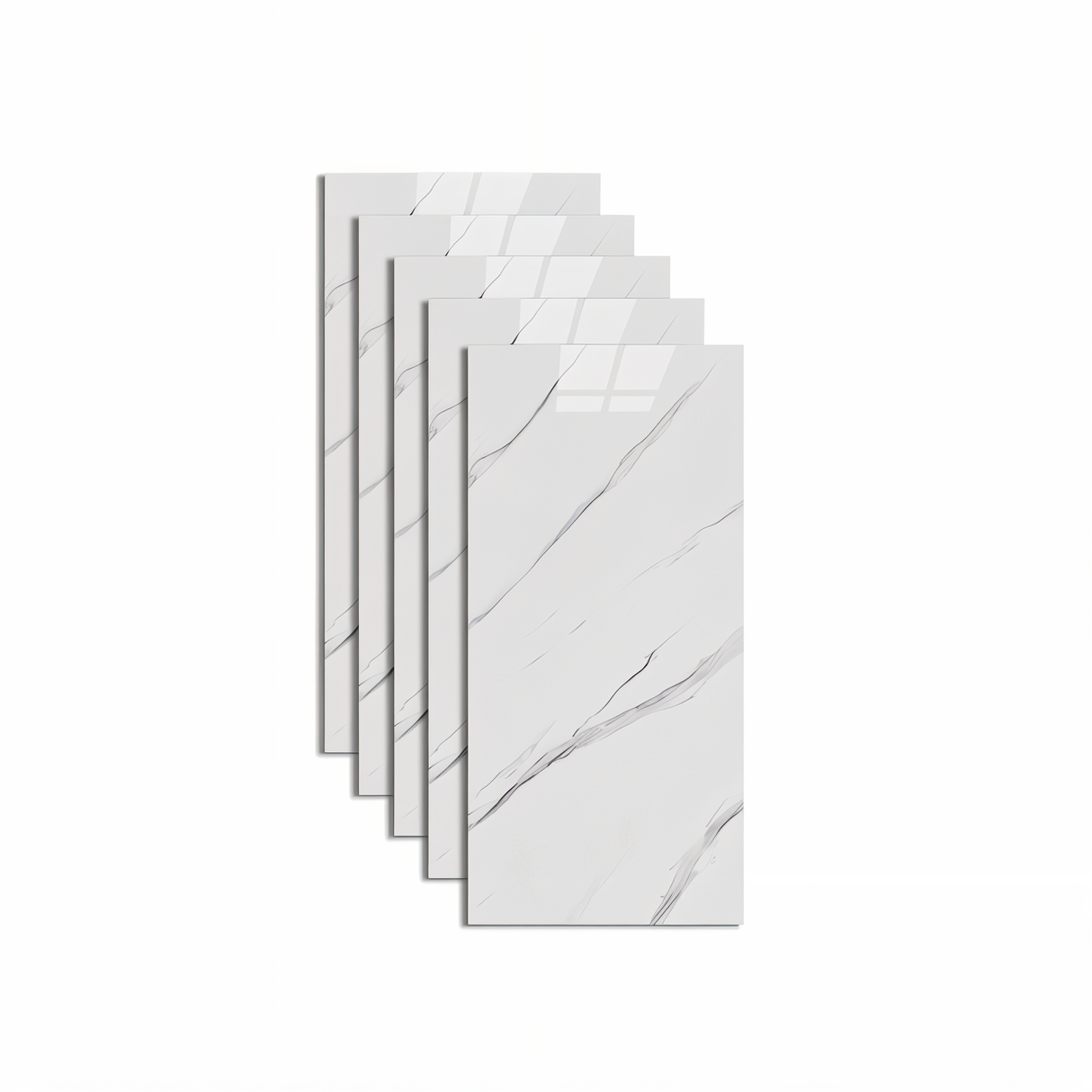 GlossyLux Självhäftande Väggpaneler - Ge ditt rum en modern touch av nytt glans Carvallo