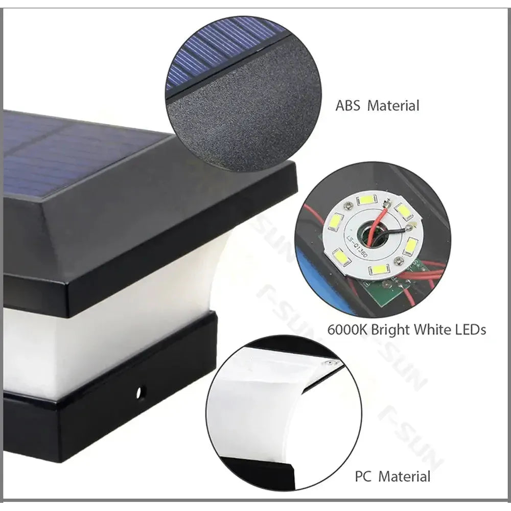 GlowGate Lampa - Solarb drivet trädgårdsgrindslampa Dekor Carvallo