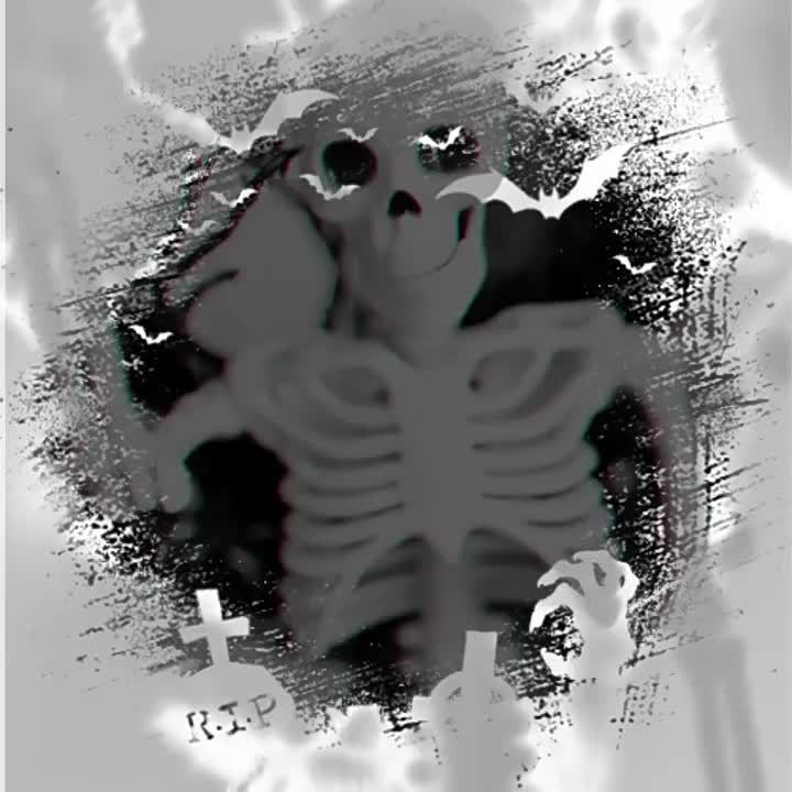 Spöklik gotisk skelettkrans - Halloweendörrdekoration med pumpor och läskiga accenter MILA Sverige