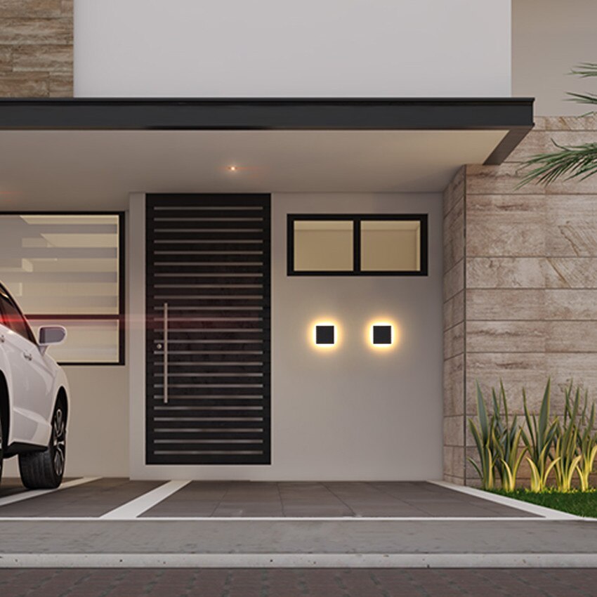 Andre - Utomhus LED Modern Vägglampa IP65 Vattentålig Carvallo