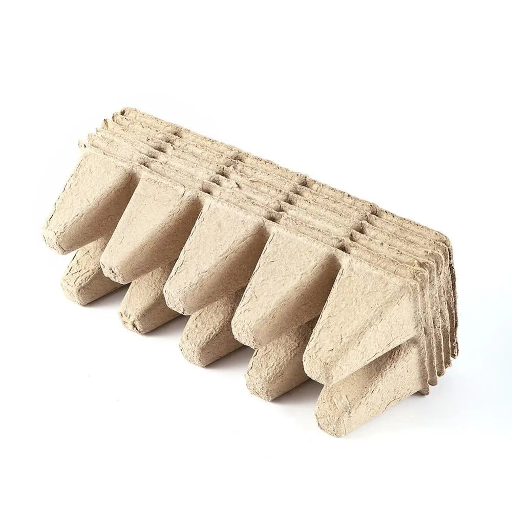 Carvallo Anzuchtplattor | 5-pack | Av pappersfiber | Biologiskt nedbrytbara & rotvänliga Carvallo