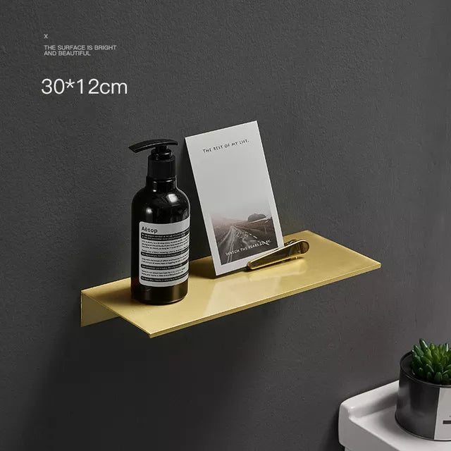 Carvallo – Borstad Aluminium Förvaringshylla med Modern & Minimalistisk Design Carvallo