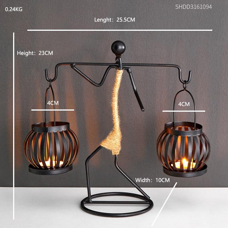 Rustika Lykta Figurer Ljus Hållare - Stilig Ambient Belysning Carvallo