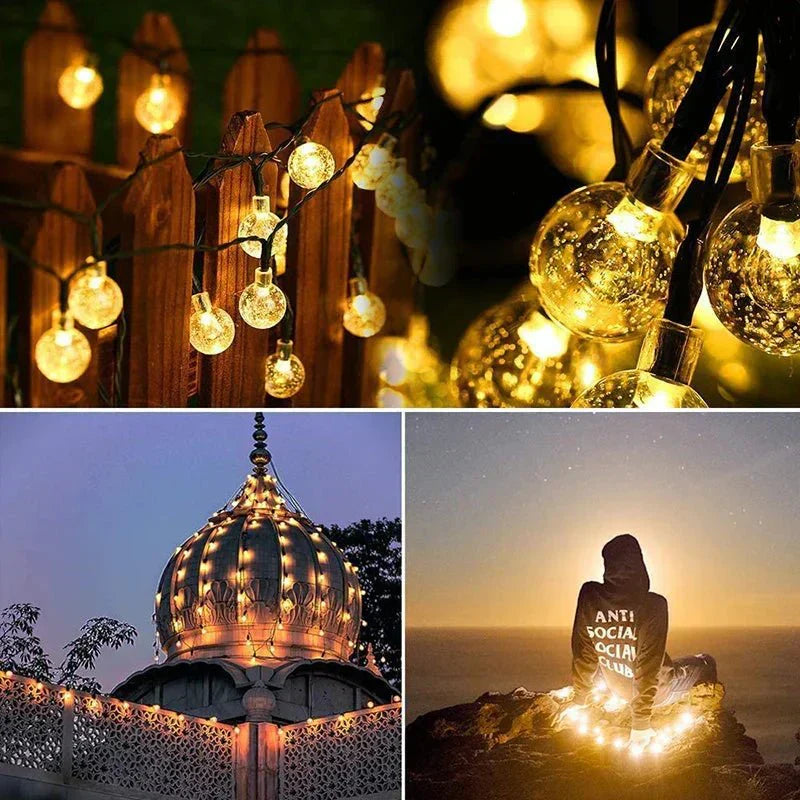 Solenergi LED Fe Fairy Lights | Vattentåliga Utomhus Ljus Slingor Carvallo