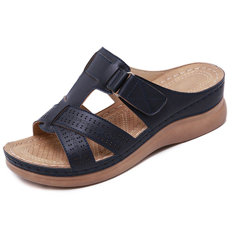 Ortopediska sandaler för kvinnor-Shoes for Women-Hemnix-Svart-35-Hemnix
