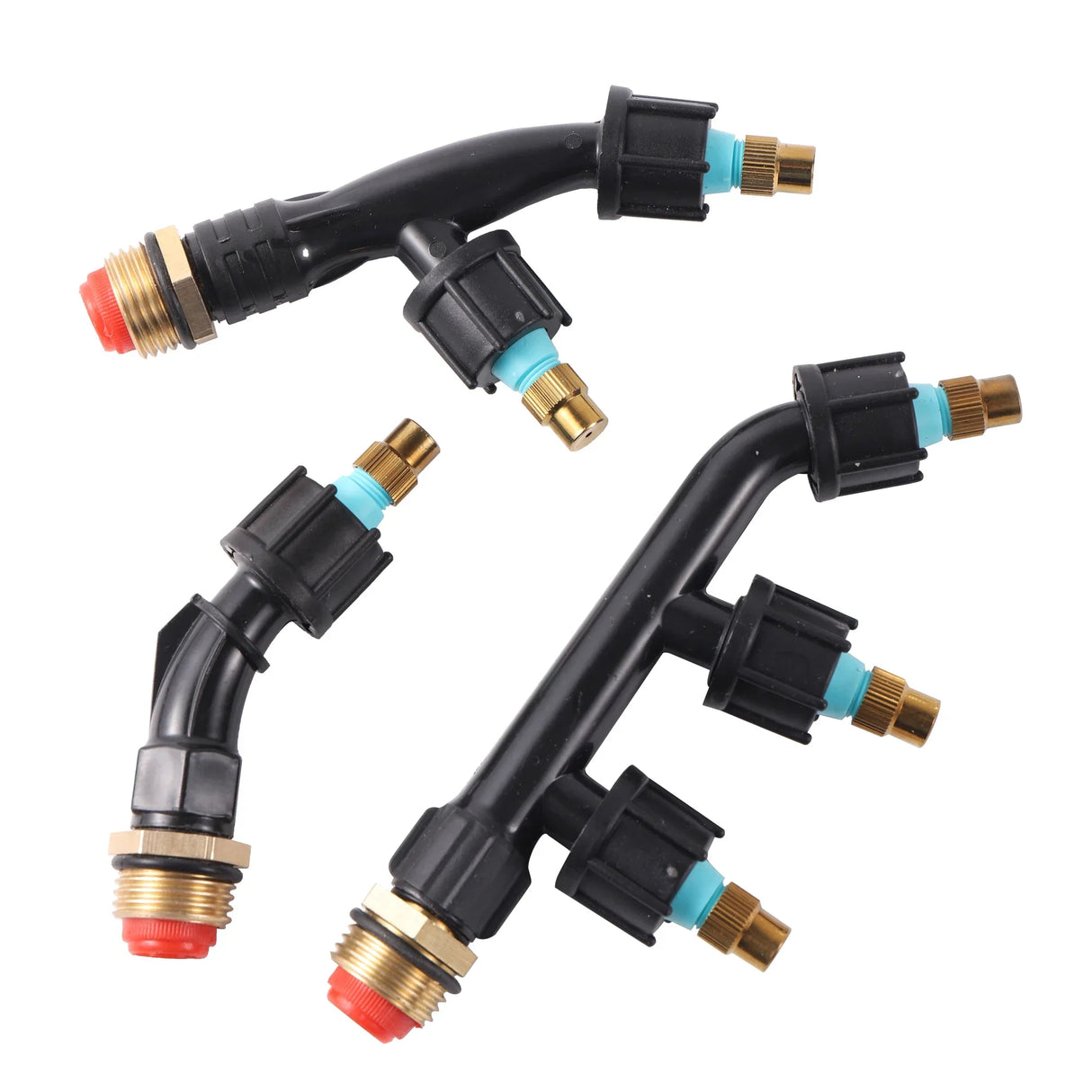 Carvallo dimspruta | 1–3-vägs mässingsdysa | Fin dimma för trädgård & växthus | 1/4" & 1/2" anslutning Carvallo