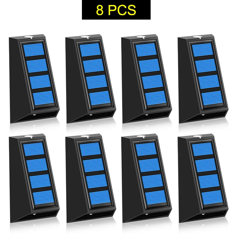 Carvallo Trädgårdslampor LUMINARA ColorGlow | 8-pack | RGB färgväxling | IP65 vattentät | Carvallo utomhusbelysning för staket, trappa & väg Carvallo