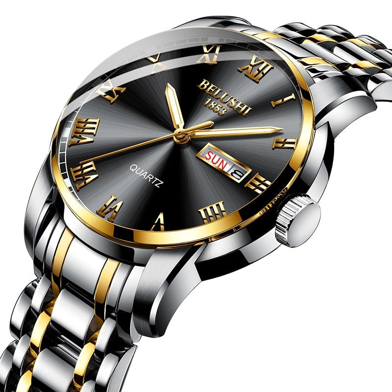 Lysande Herrklocka-Watches for men-Hemnix-Svart Guld-Hemnix