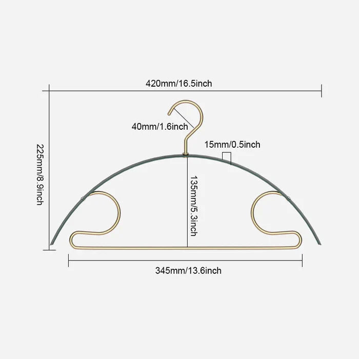 PerfectHold - Eleganta hängare med breda axlar och byxstång Carvallo