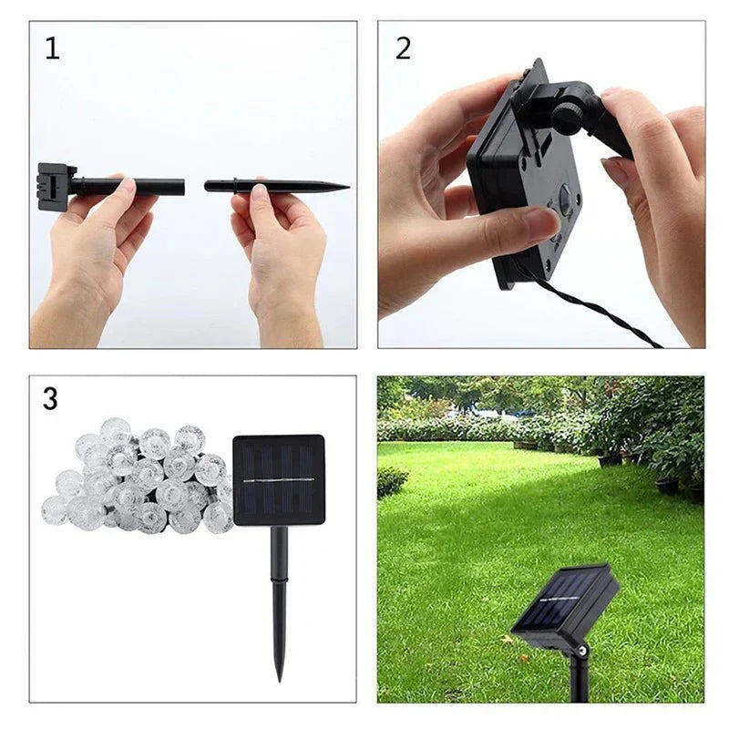 Solenergi LED Fe Fairy Lights | Vattentåliga Utomhus Ljus Slingor Carvallo