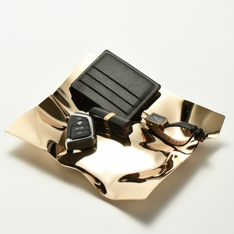 Carvallo – Lyxig rostfri stålhållare med unik skrumpen design Carvallo