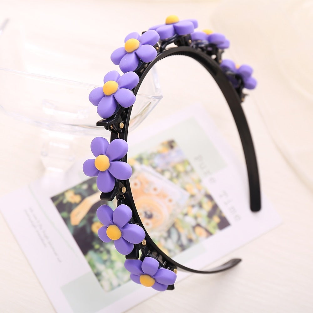 Söt prinsessa frisyr hårnål-Accessories-Hemnix-Lila blomma-Hemnix