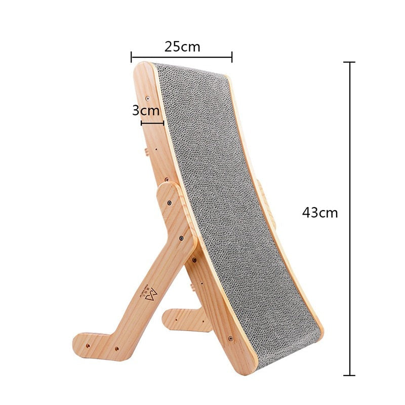 Wooden Cat Scratcher Bed-Animals-bellasverige-Hemnix