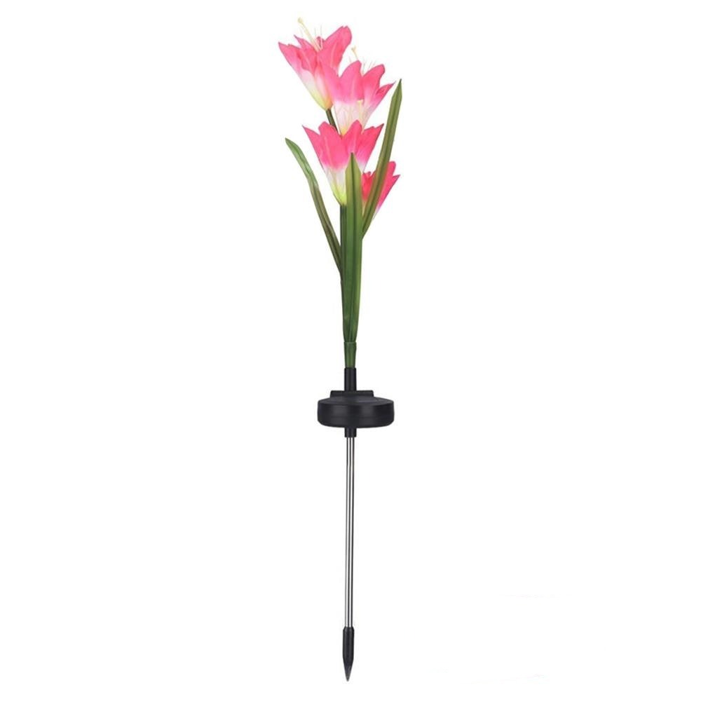 Lily Solar Garden Stake Lights-Lights-Hemnix-Rosa-Hemnix
