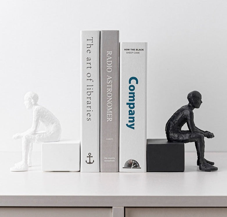 Modern Abstrakt Sittande Skulptur för Konstnärlig Heminredning Carvallo