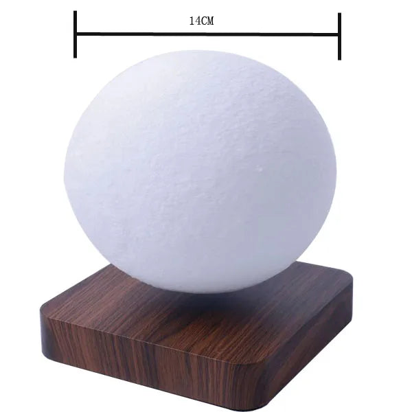 LunaGlow Månlampa – Svävande 3D LED Lampa med Magnetisk Levitationsdesign Hemnix