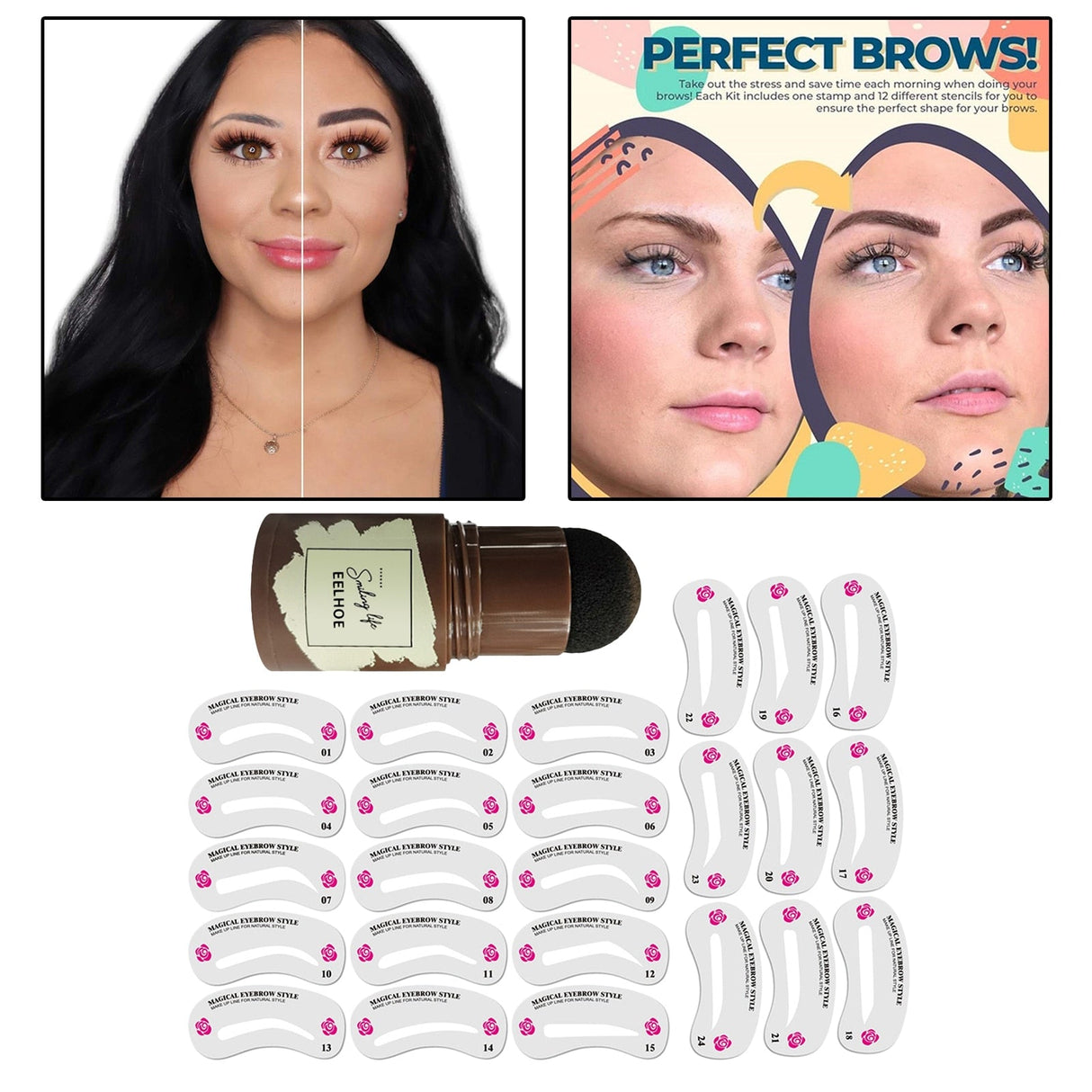 One Step Brow Stamp Shaping Kit-Beauty-Hemnix-Hemnix
