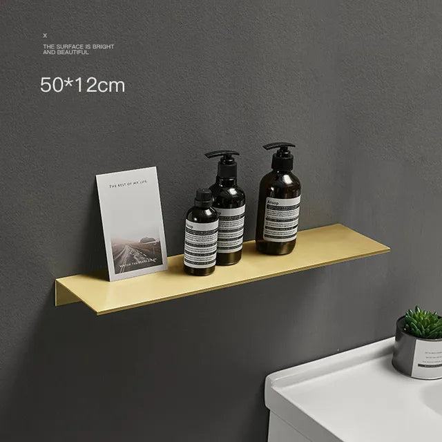 Carvallo – Borstad Aluminium Förvaringshylla med Modern & Minimalistisk Design Carvallo