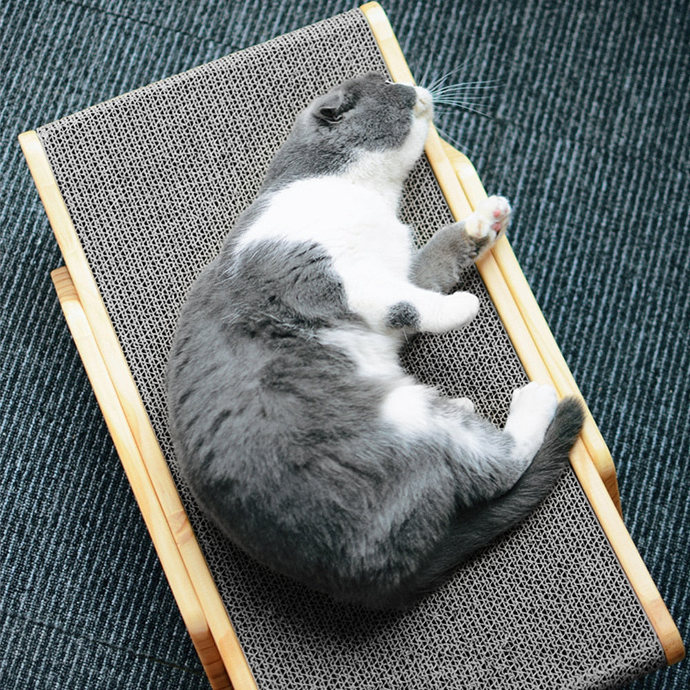 Wooden Cat Scratcher Bed-Animals-bellasverige-Hemnix
