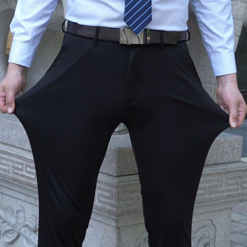 Formella byxor med stretch och skrynkelskydd bellasverige