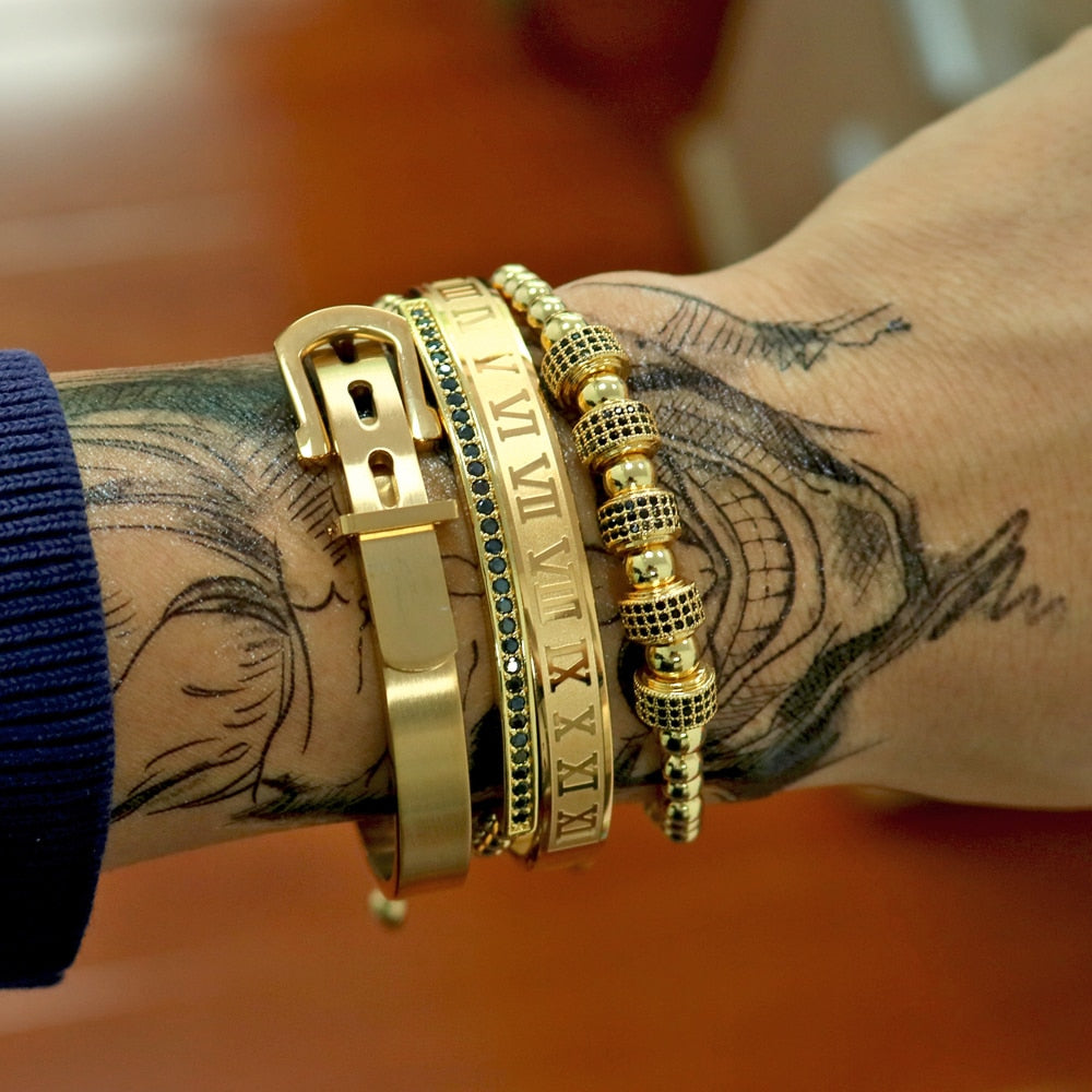 Titanium armband set-Jewelry for men-Bellasverige-Hemnix