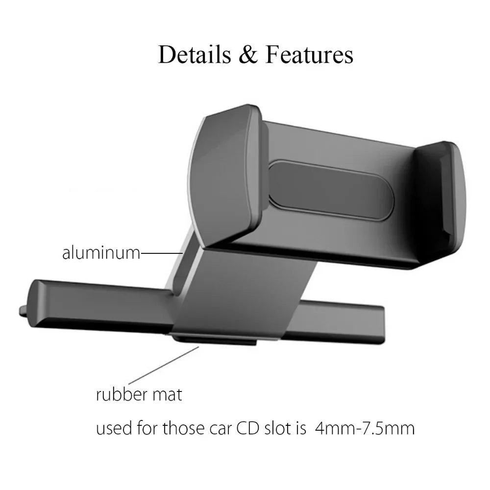 Carvallo Handyhållare Bil CD-Springa | 360° Rotera | Stabil & Universell | Flexibel Lazy Arm Carvallo