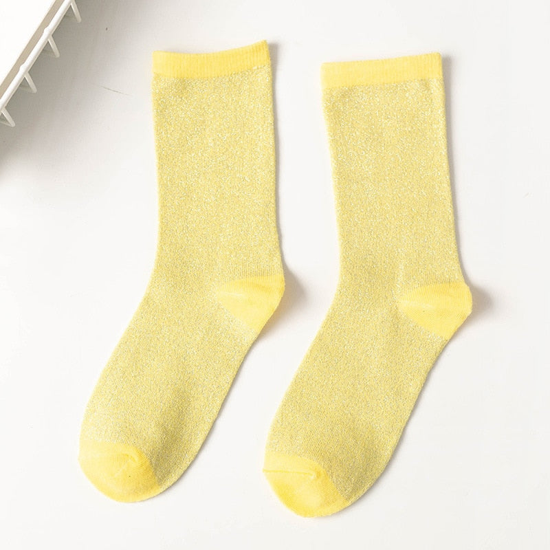 Mousserande strumpor-Clothes for women-Hemnix-Gul-35-42-Hemnix