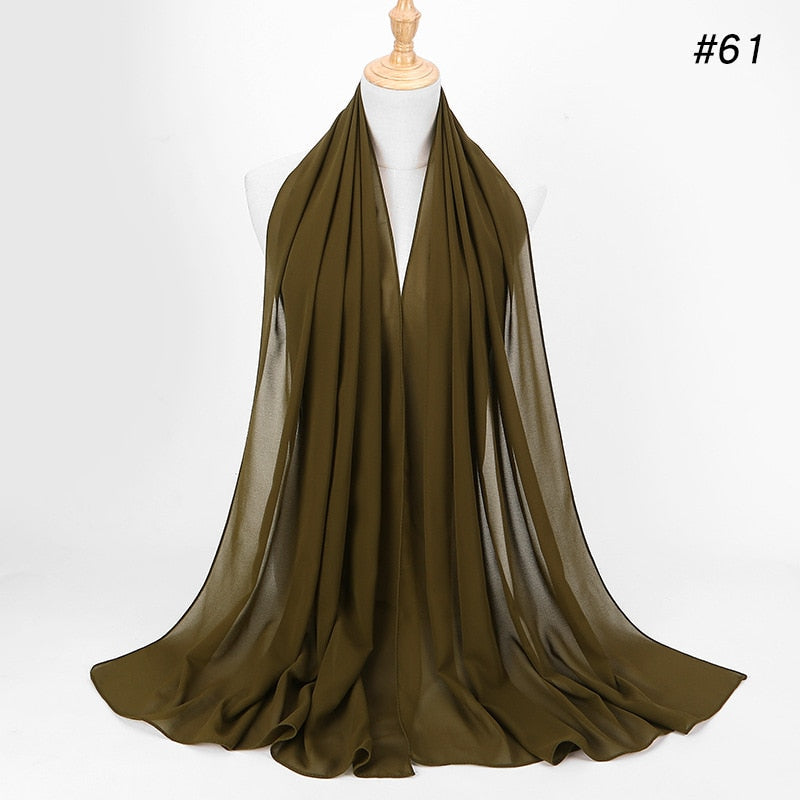 Chiffon Hijab pannband-Clothes for women-Bellasverige-Hemnix