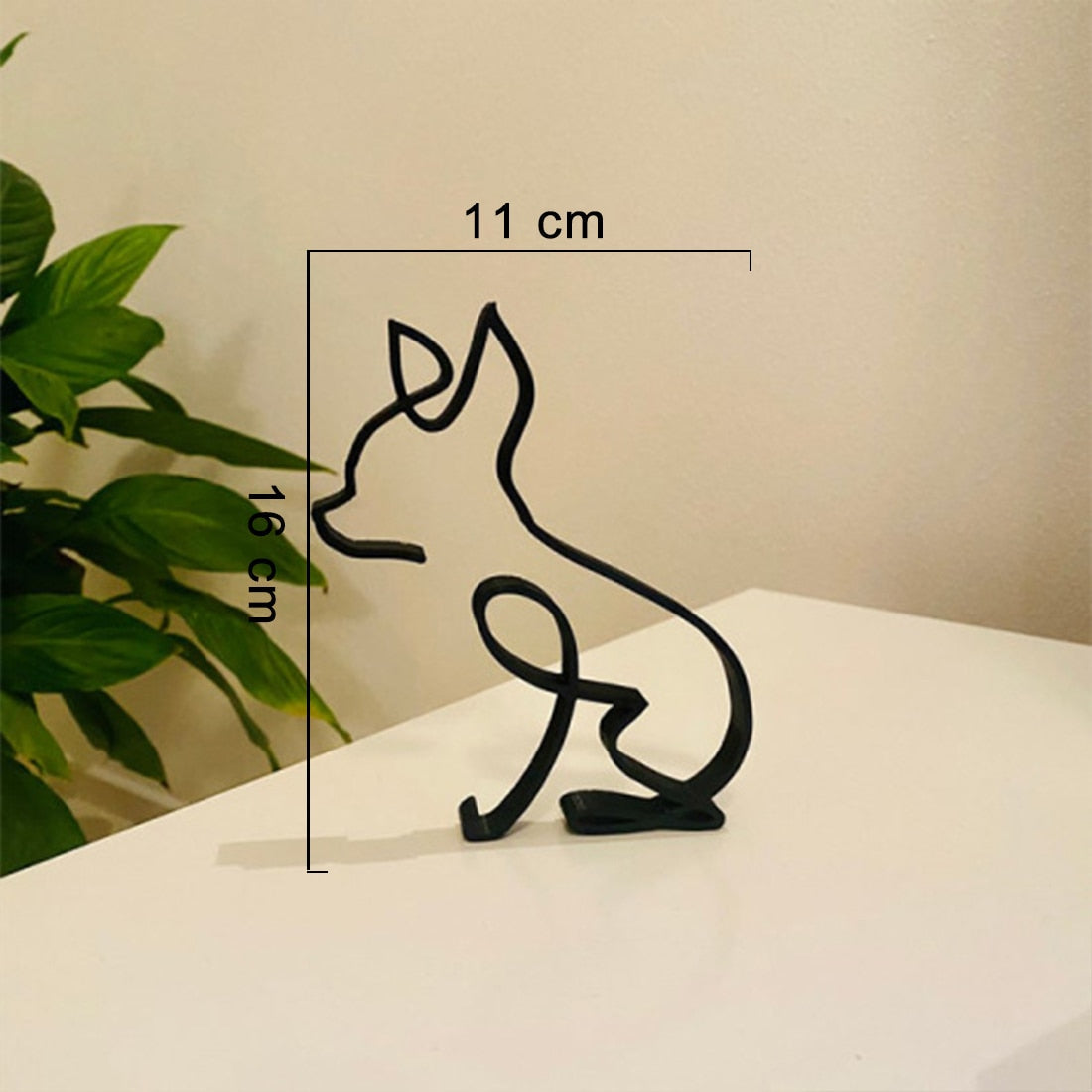 Minimalistisk hund konstskulptur-Home-Hemnix-Chihuahua-Hemnix