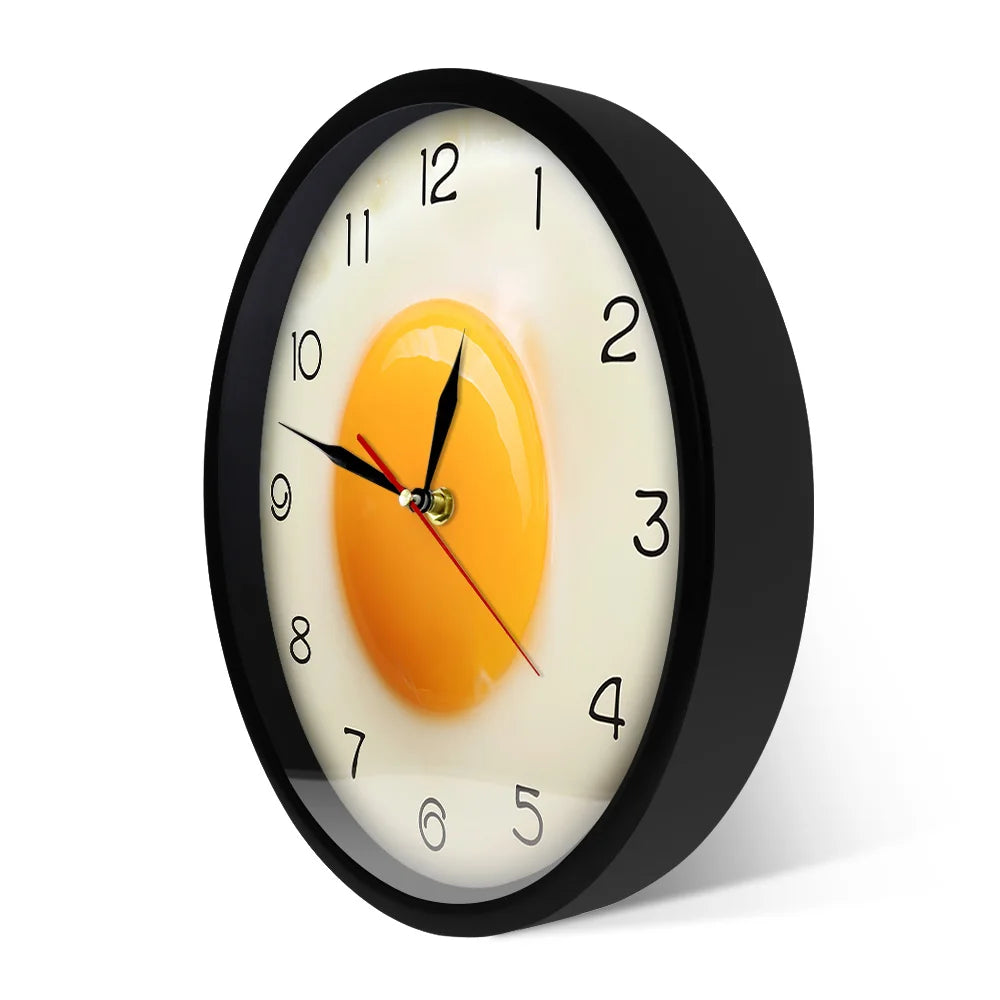 SunnySide - Stekt Ägg Köksväggklocka 3D Design Carvallo
