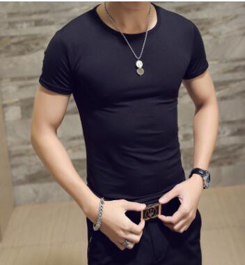 Skjorta med rund hals för män-Clothes for Men-Hemnix-Svart-M-Hemnix