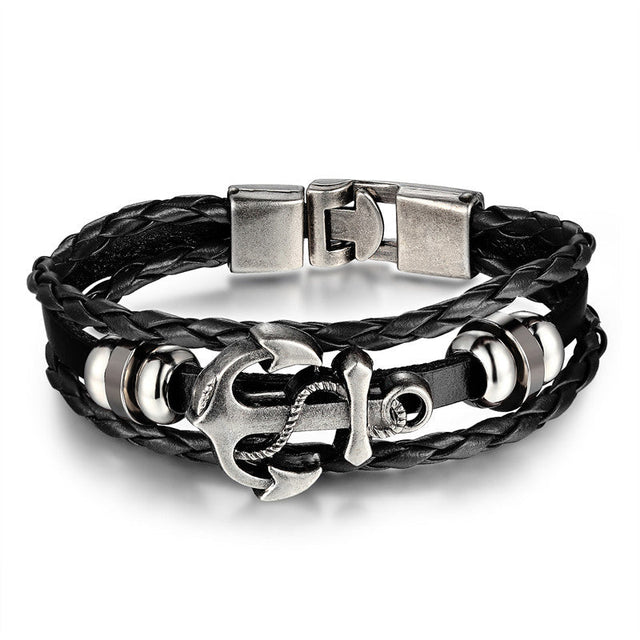 Ankare läderarmband Bellasverige