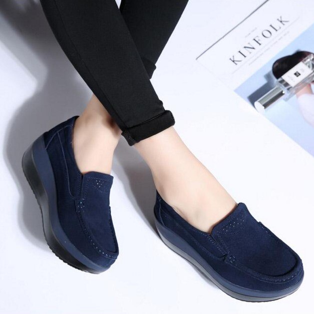 Kvinnors Slip-On Moccasin skor bellasverige