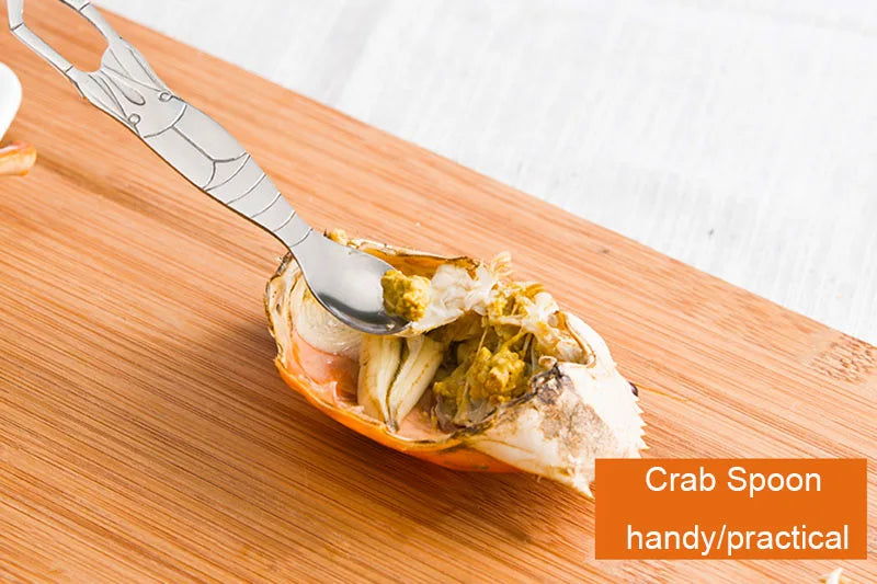 Royallure Rostfritt Stål Skaldjursverktyg Set – Krabbknäckare, Gafflar & Skedar, Förvaringslåda Carvallo