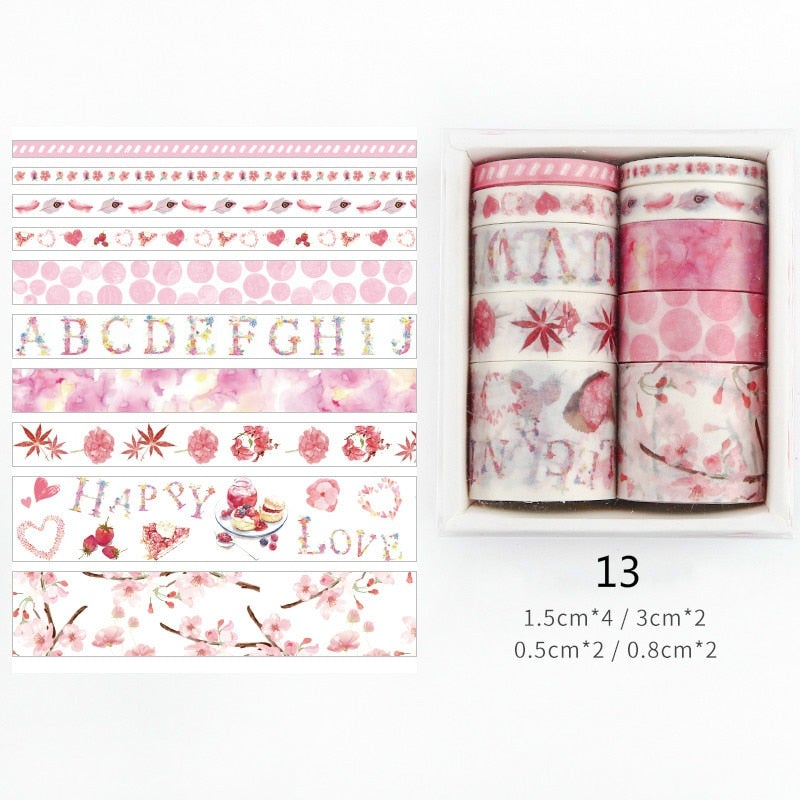 Dekorativa Washi Tape-satser-DIY-Hemnix-Ljusrosa-Hemnix