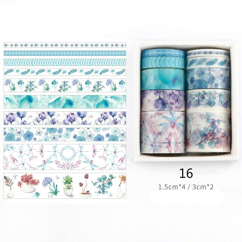 Dekorativa Washi Tape-satser-DIY-Hemnix-Blåkråka-Hemnix