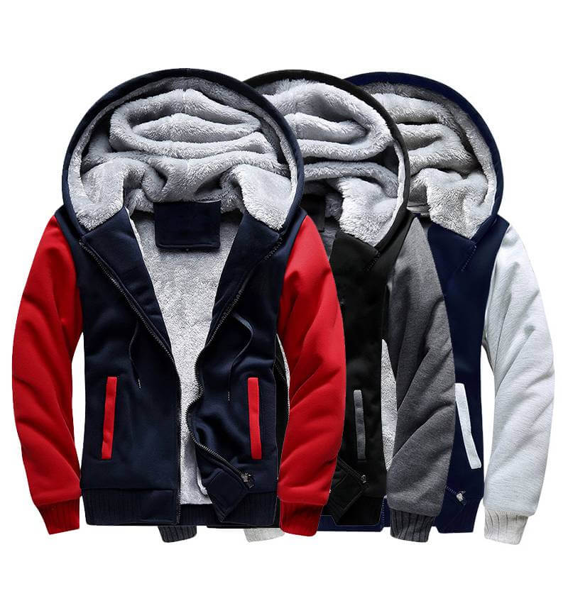 Män vinter fleece jacka-Clothes for Men-Bellasverige-Hemnix