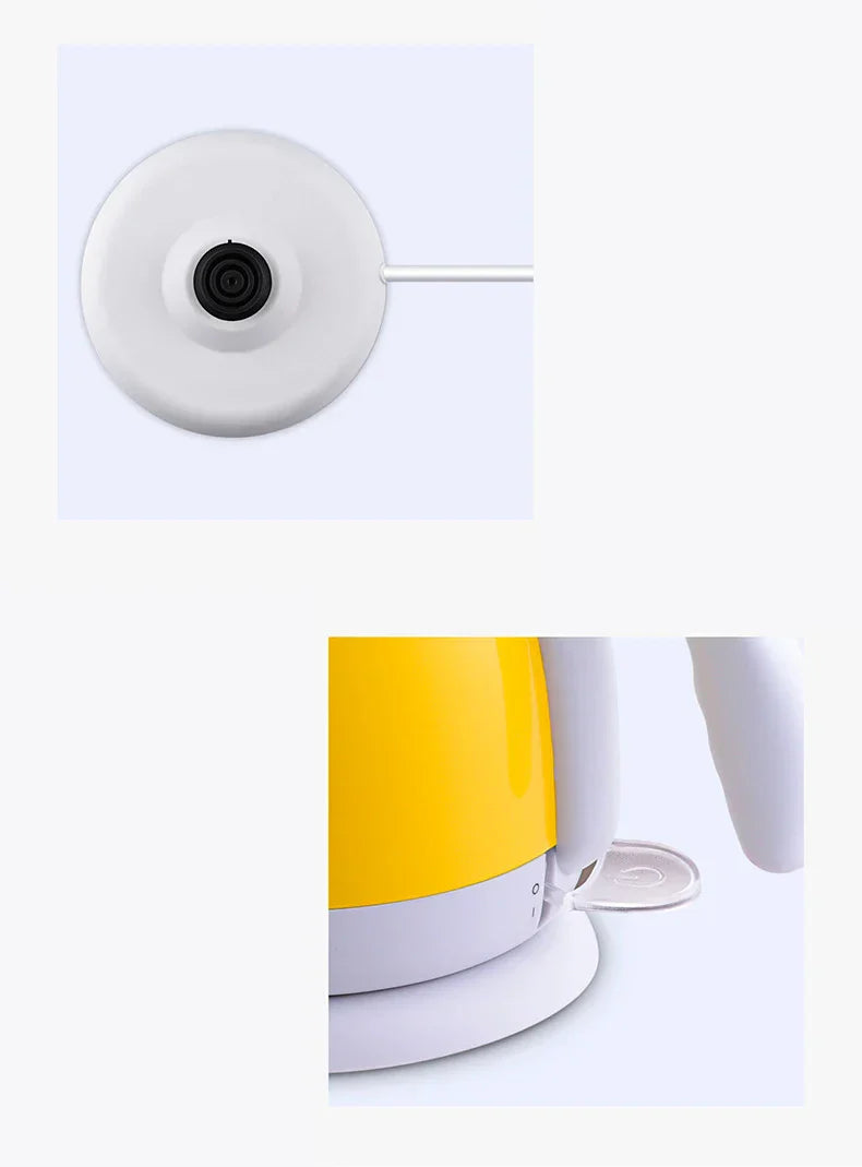 Royallure Isolerad Elektrisk Vattenkokare – Snabbkokning, Automatisk Avstängning, Koka-Torra Säkerhet, Färgglad Design Carvallo