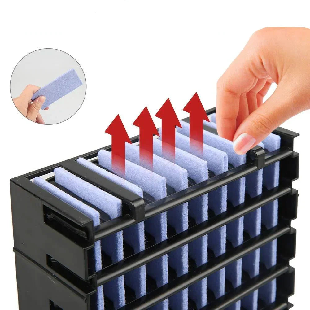 Bärbar Luftkylare Fläkt med Rengöringsljus Carvallo