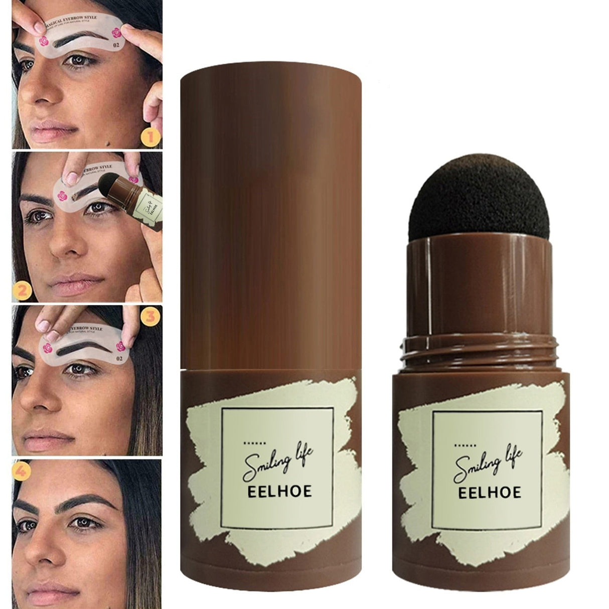 One Step Brow Stamp Shaping Kit-Beauty-Hemnix-Svart-Hemnix