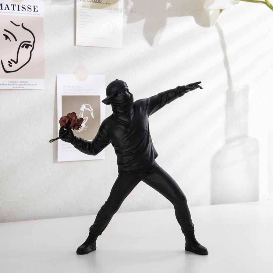 Carvallo – Abstrakt Harlekinsculptur med Modern Elegans och Symbolik för Inredningsdekoration Carvallo