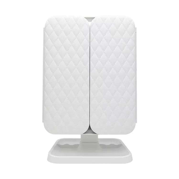 Lumière Makeup Spegel med LED-belysning – Justerbar förstoring och stilfull förvaring Carvallo