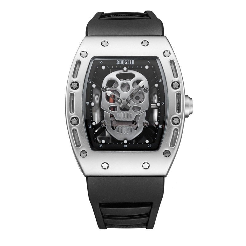 Pirate Skull herrklocka-Watches for men-Hemnix-Argent-Hemnix