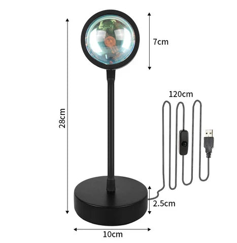 Carvallo – Solnedgångslampa med justerbara färger och vinkel Carvallo