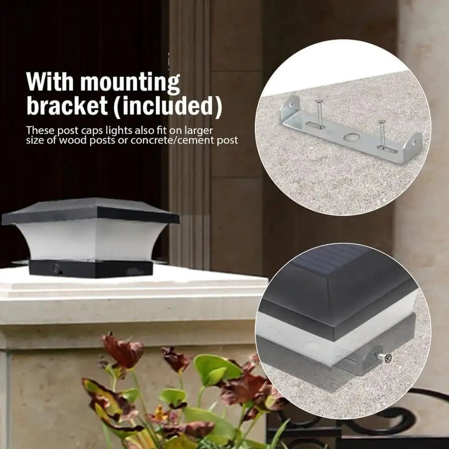 Solcellsdriven utomhuspelarlampa – Kompakt hållbar design Carvallo