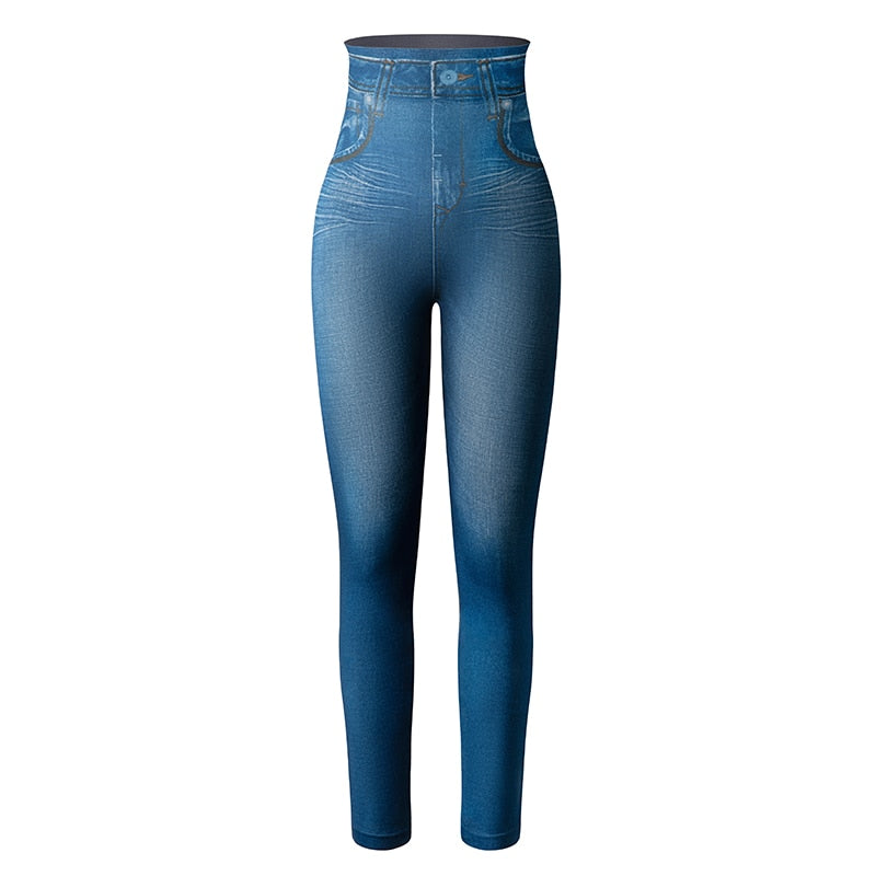 Perfekt passform Jeans Leggings-Clothes for women-Hemnix-Hemnix