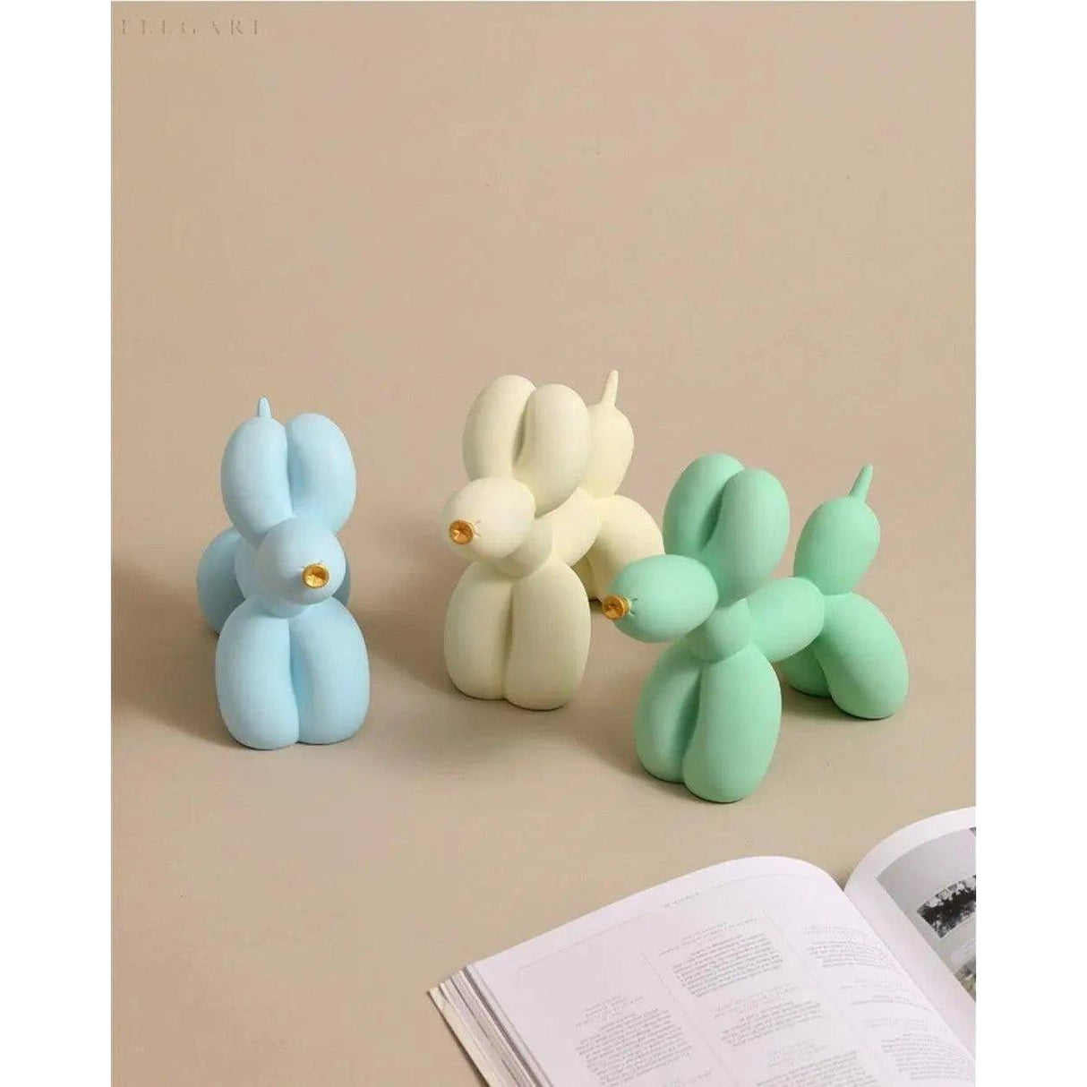 Haku - Ballonghundfigur med gyllene nos Carvallo